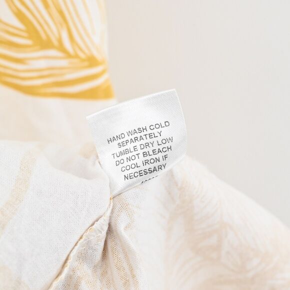 SUGAR LIPS Dress Size XS Yellow Tropical Print Poplin Cotton Ruffle Tiered Midi - Picture 10 of 12